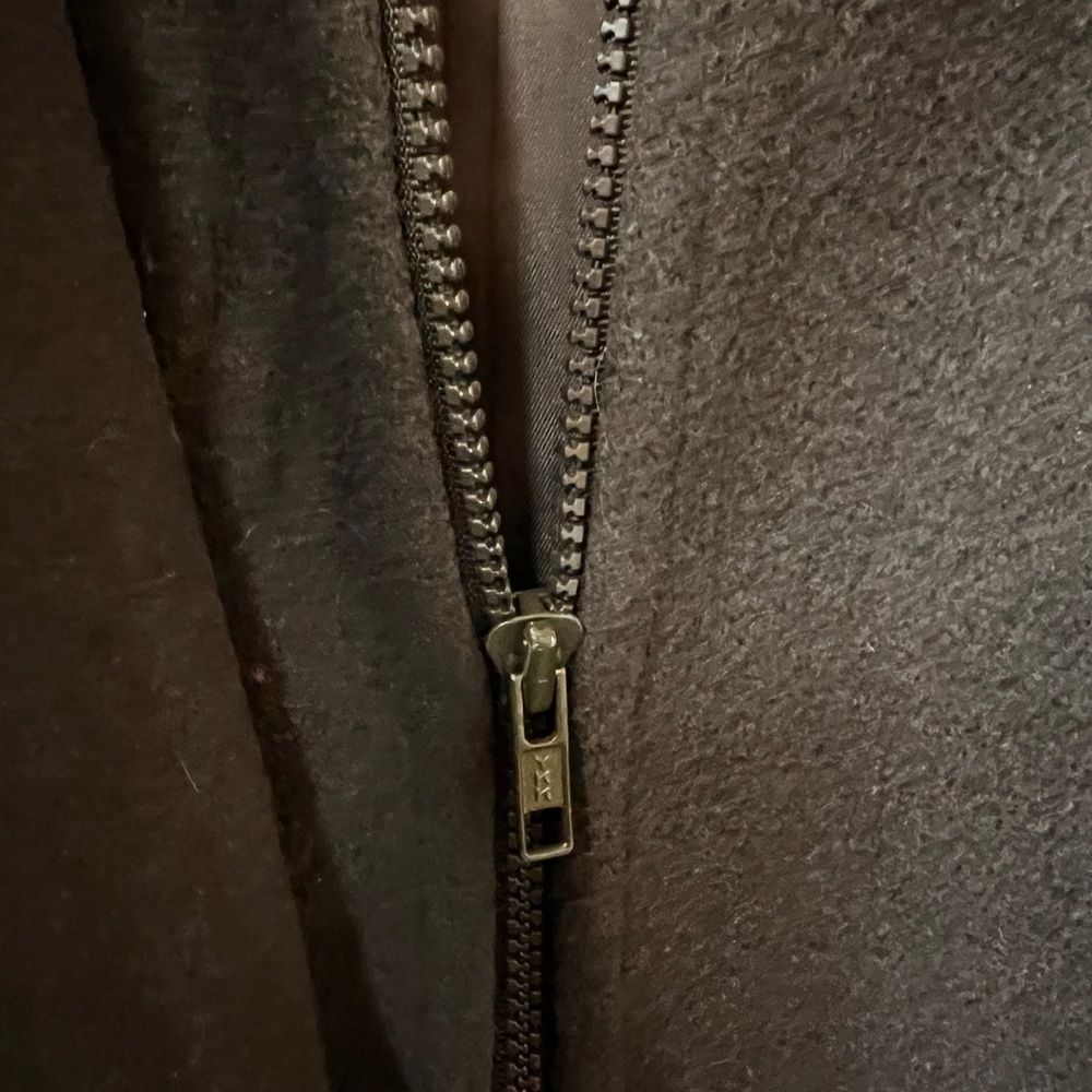 Macintosh Taupe Hooded Coat - Picture 8 of 12